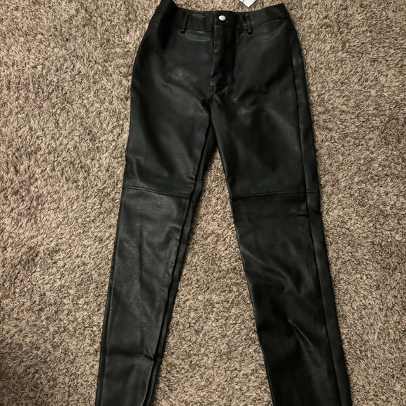 Princess Polly Pants - Princess Polly Leather Pants
